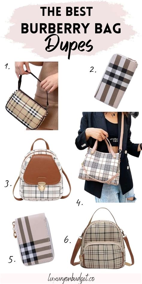 burberry handbags tote dupes|burberry look alike bags.